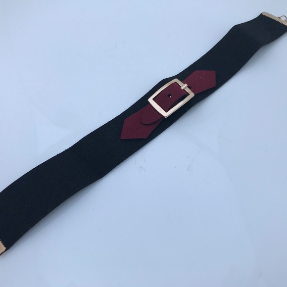 Women Choker Necklace Black Velvet With Buckle - Picture 8 of 8